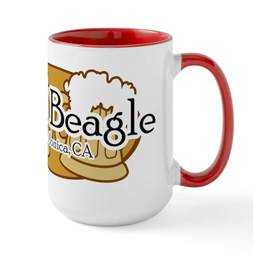 White/Red Inside - Regal Beagle Large Mug