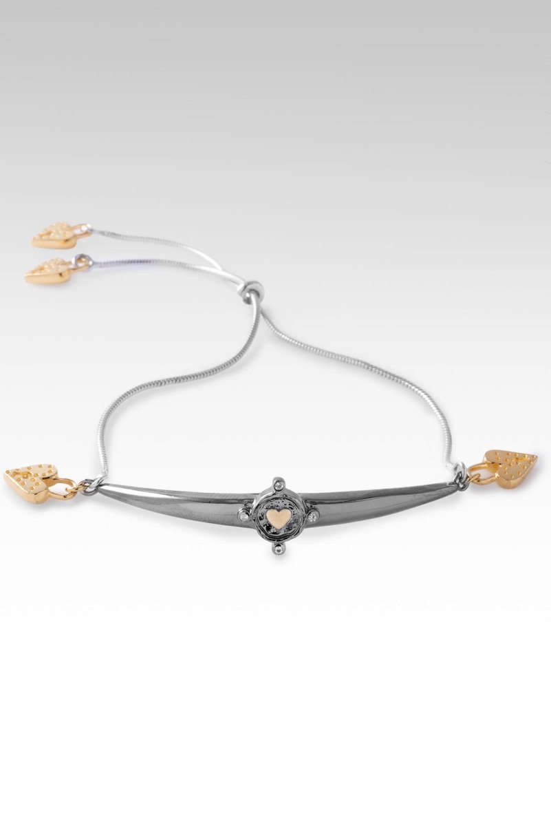 18K Gold Love So Sweet Bracelet with White Zircon - Elegant Jewelry Gift for Women, Perfect for Valentine's Day, Anniversary & Romantic Occasions