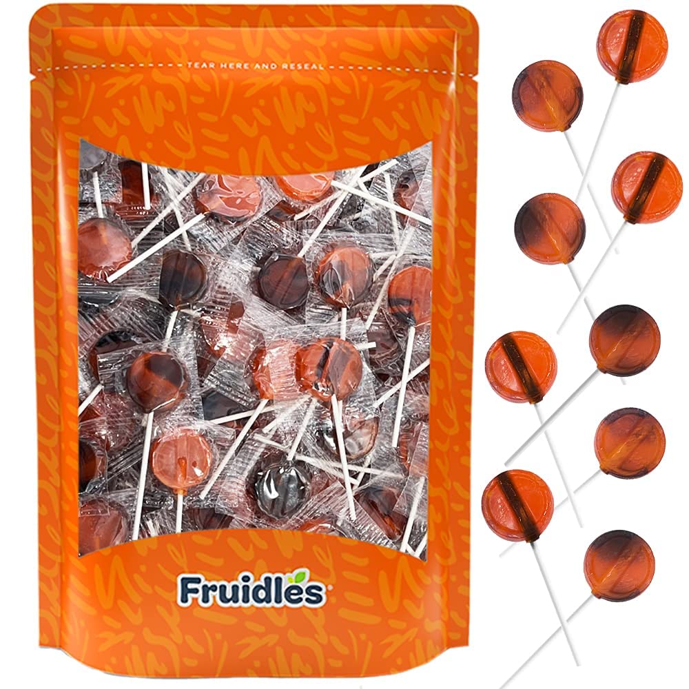 Spooky Halloween Candy Corn Lollipops - Bulk 5 Pounds Individually Wrapped Suckers for Trick or Treat, Party Favors, Goody Bag Fillers & Holiday Celebrations