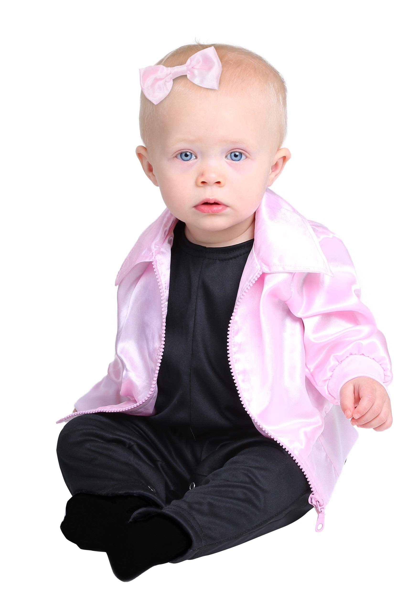 Pink Ladies Grease Infant Costume - 50s Retro Baby Outfit for Halloween, Dress Up Parties & Themed Events