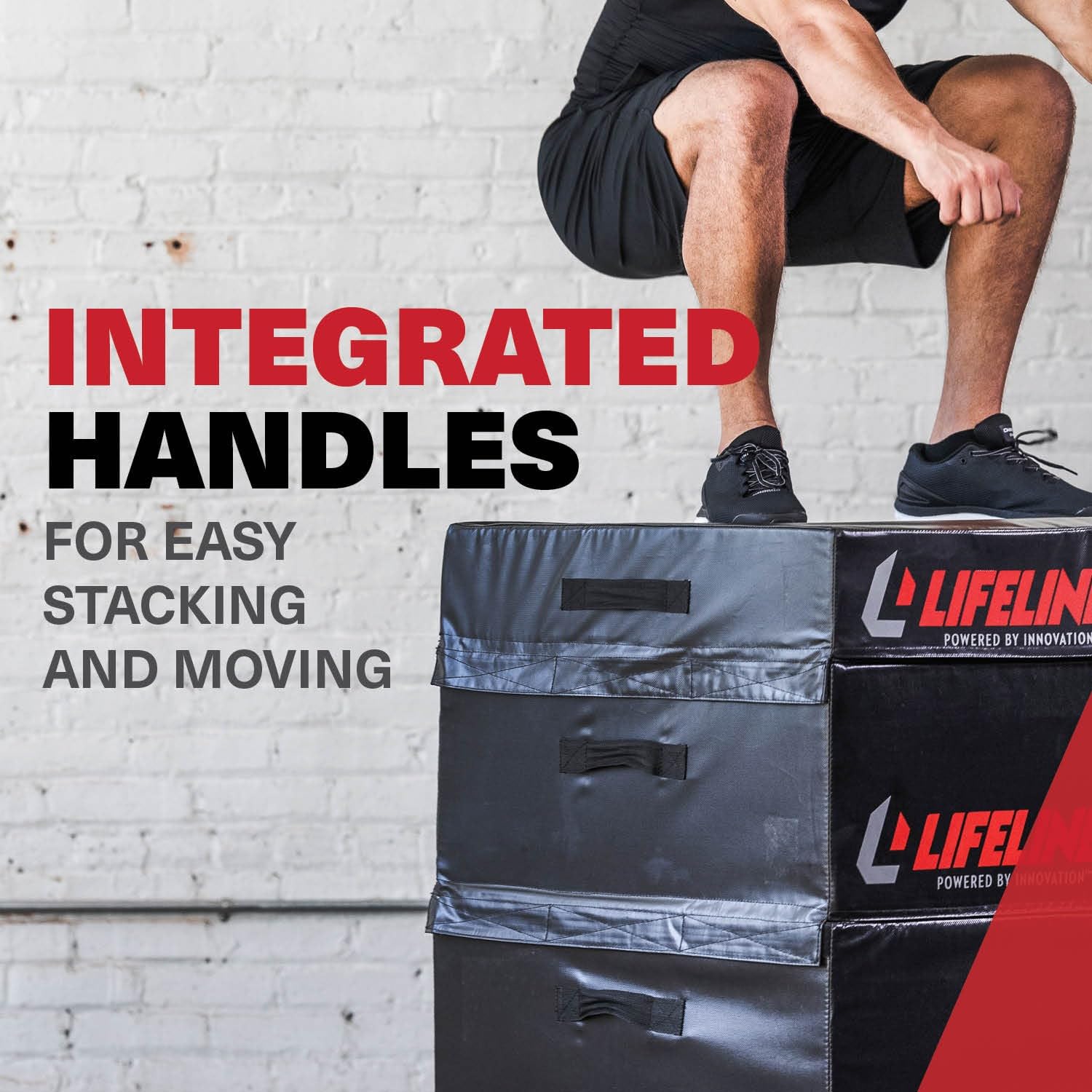 Durable Foam Plyo Box with Vinyl Cover & Handles - Adjustable Height Plyometric Jump Box for CrossFit, HIIT, Home Gym Workouts - Perfect for Box Jumps, Step-Ups & Strength Training Exercises