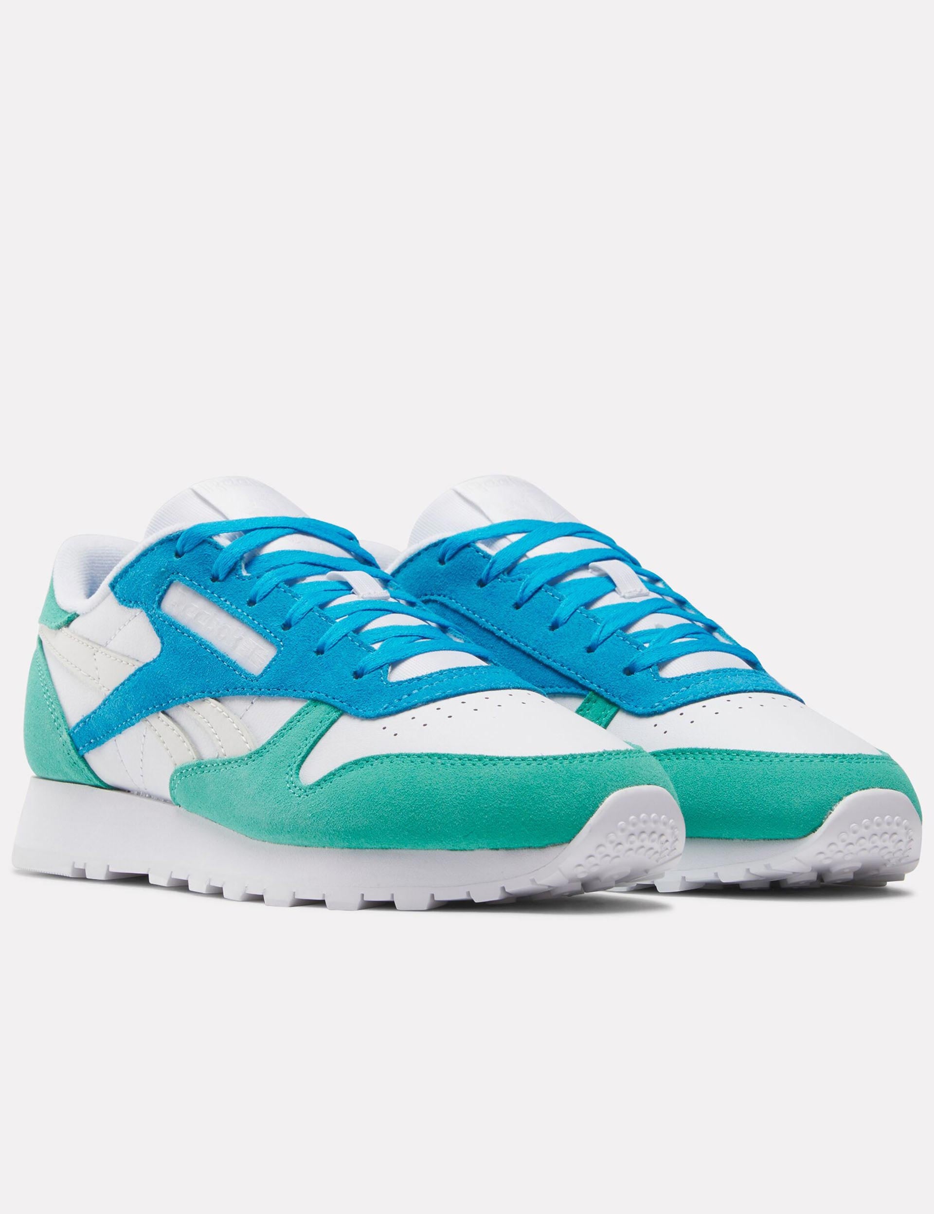 Classic Leather Shoes for Men & Women - White, Unleashed Green, Grey | Comfortable & Stylish for Casual Wear, Office & Outdoor Activities