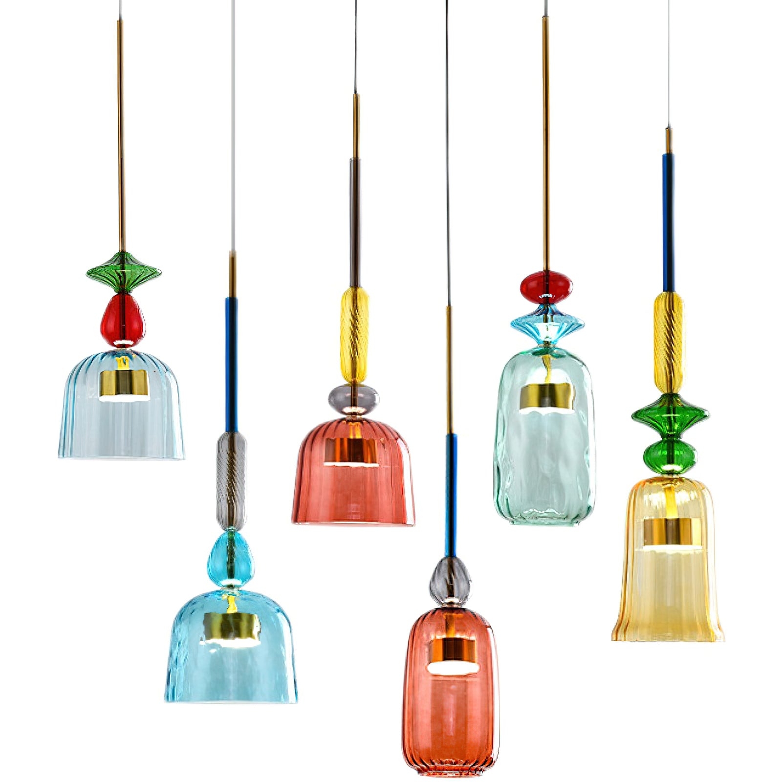 Cambell Pendant Light - Modern Hanging Ceiling Light Fixture for Kitchen Island, Dining Room & Bedroom | Dimmable LED Chandelier with Adjustable Height