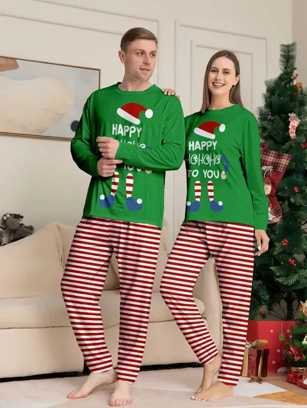 **Family Matching Christmas Pajamas for Couples & Kids - Cozy Holiday Sleepwear for Festive Nights & Family Photos**
