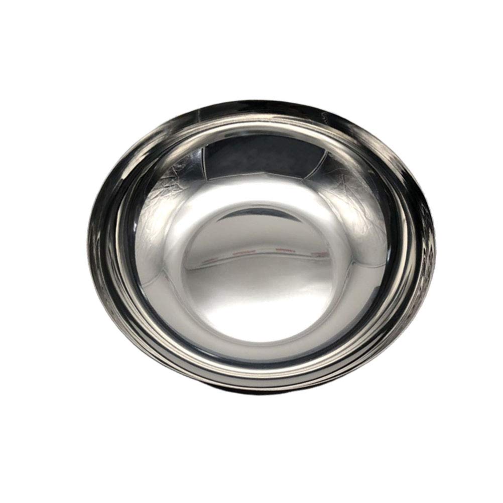 DOITOOL 19cm Stainless Steel Double-Layer Insulated Soup Bowl - Heat Resistant & Durable for Hot Noodles, Soup, Cereal - Perfect for Home Kitchen & Restaurant Use (Silver)