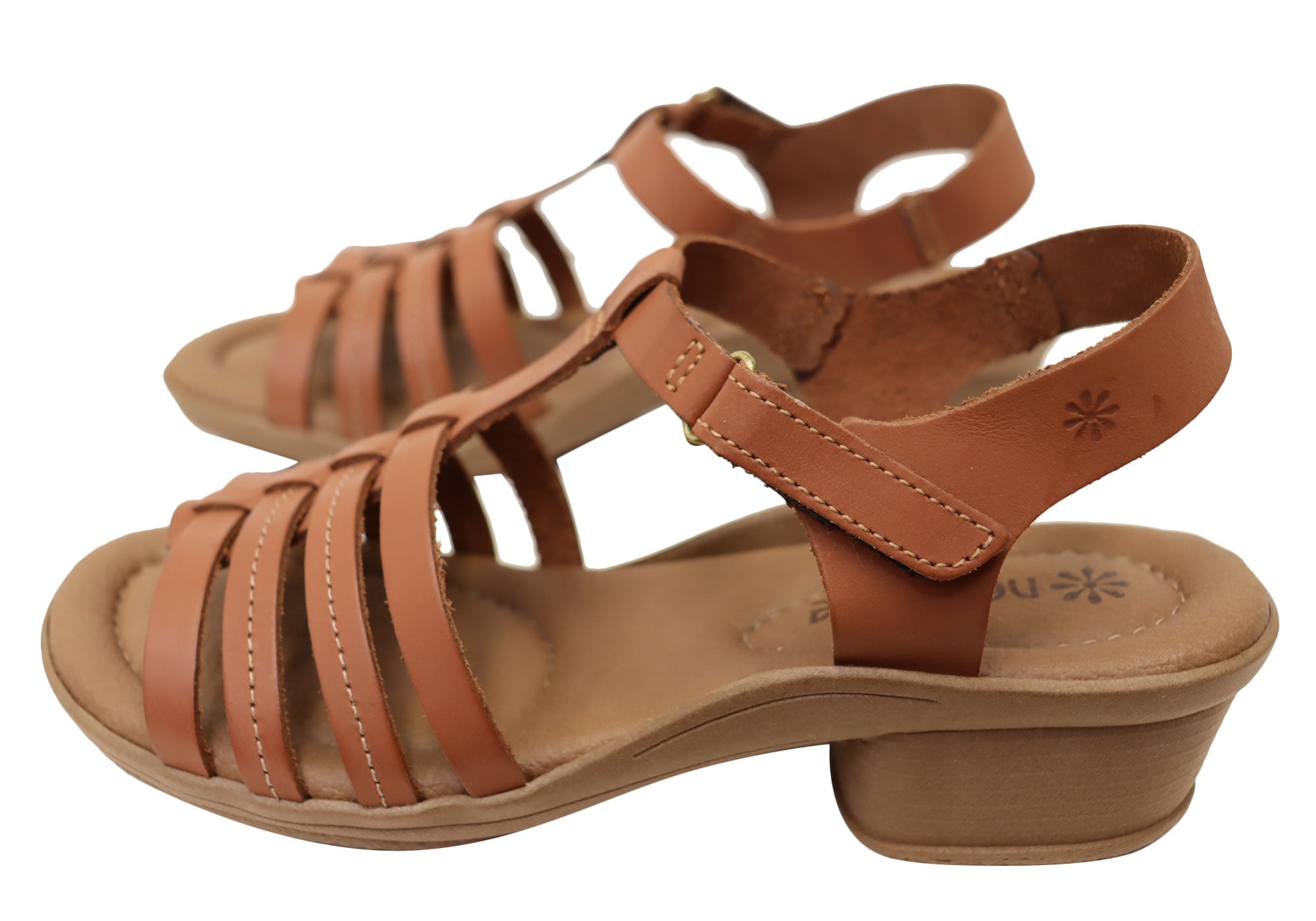 Jaslyn Women's Brazilian Comfortable Leather Low Heel Sandals - New Stylish Casual Summer Shoes for Beach, Vacation & Everyday Wear