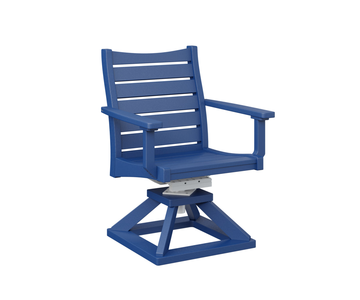 Berlin Gardens Bristol Swivel Rocker Dining Chair - Patio, Garden, Porch & Outdoor Relaxation - Comfortable Rotating Rocking Chair for Dining & Lounging