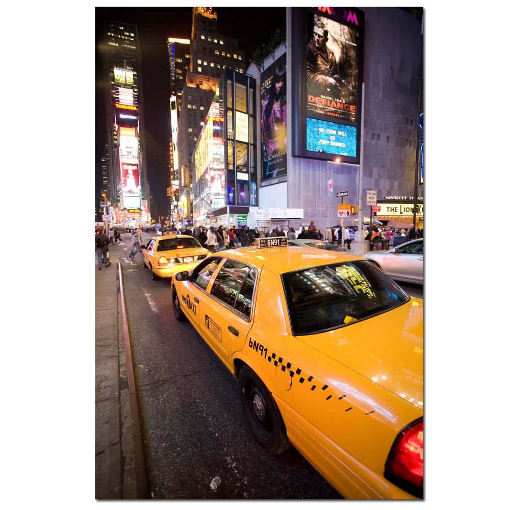 Trademark Art Big Lights by Yale Gurney - Premium Canvas Wall Art Decor, 35x47 Inches - Perfect for Living Room, Bedroom & Office Wall Decor