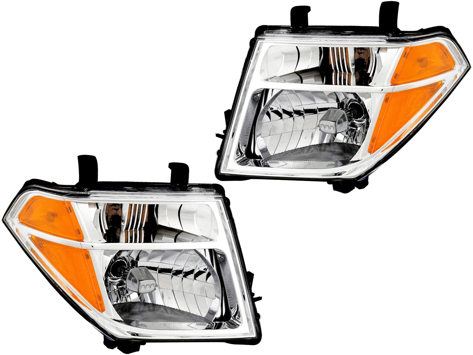 05-07 Nissan Pathfinder & Frontier Replacement Headlights - LED/ Halogen Headlamp Pair Set - High Performance for Night Driving & Off-Road Use