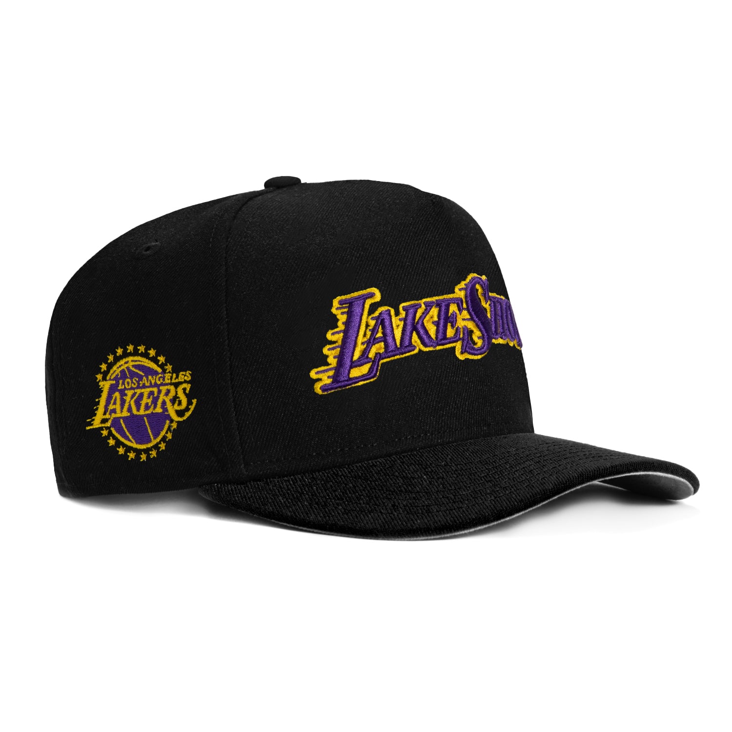 New Era 9Fifty Los Angeles Lakers Snapback Hat with Logo Patch - Black | Official NBA Merchandise for Lakers Fans, Game Day & Streetwear Fashion