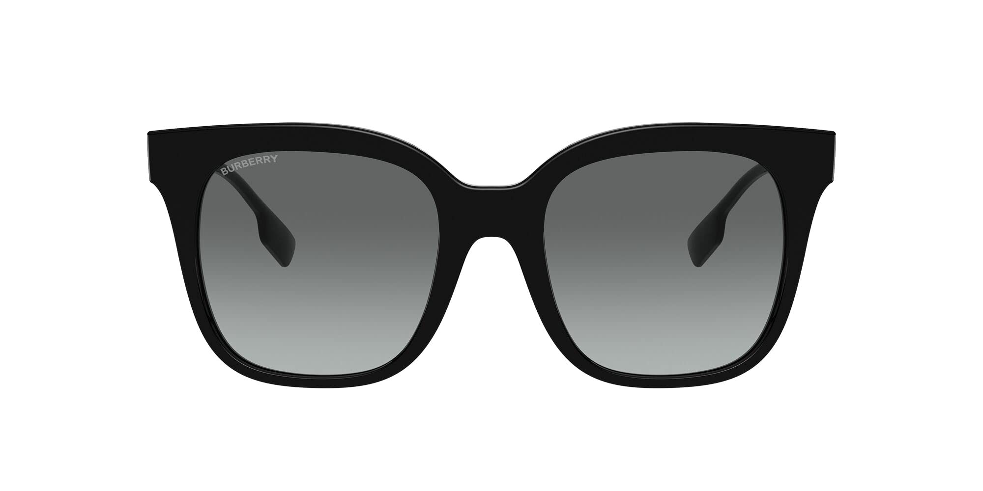 BURBERRY BE 4328 F Sunglasses for Asian Fit - Black Frame (300111) | Luxury UV Protection Shades for Men & Women | Perfect for Outdoor Activities, Travel & Fashion