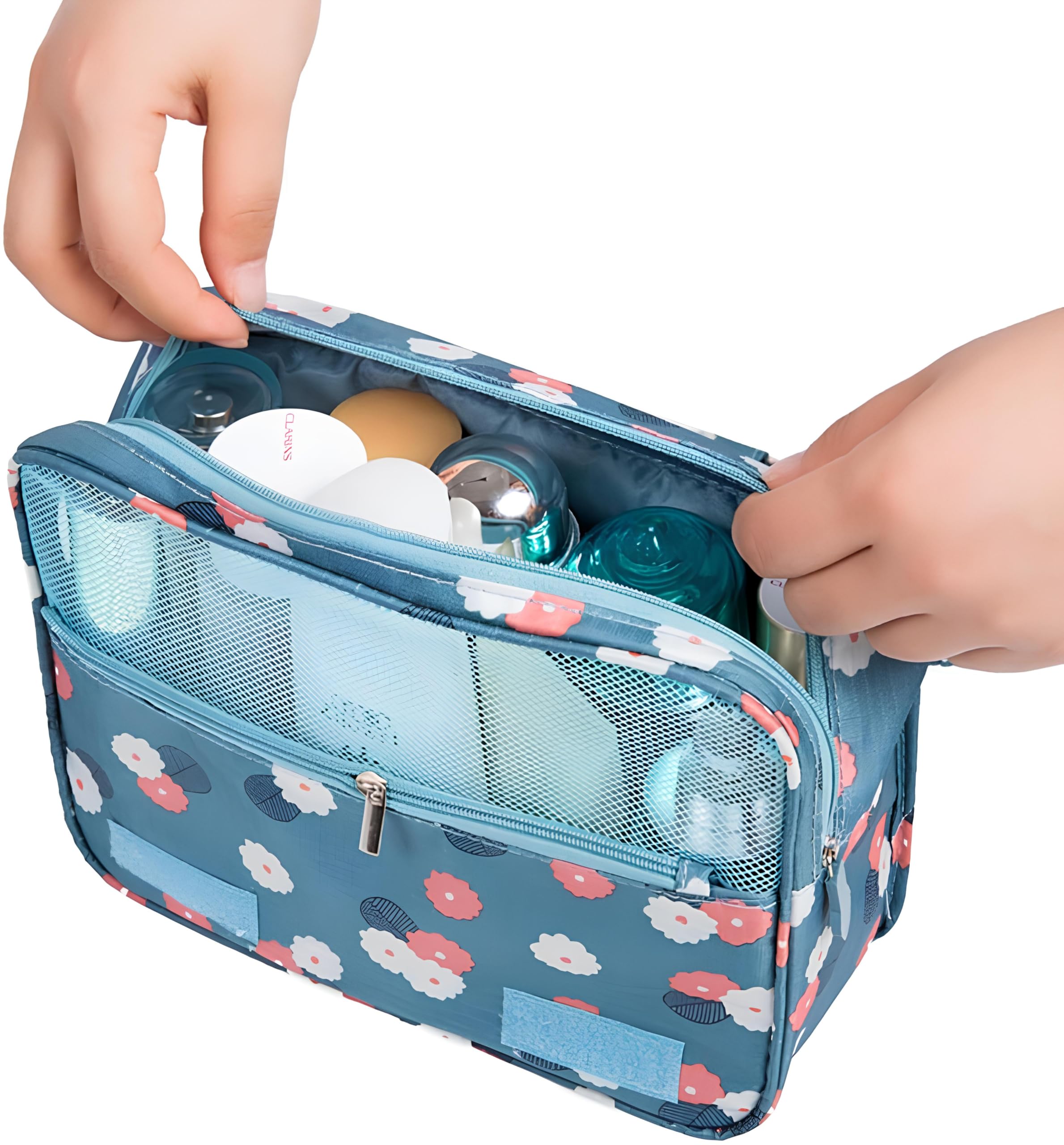 Electro Wolf Waterproof Hanging Toiletry Bag for Travel - Multi-Function Cosmetic & Makeup Organizer (Multiple Colors) - Perfect for Women's Travel Essentials, Gym, Camping & Daily Use