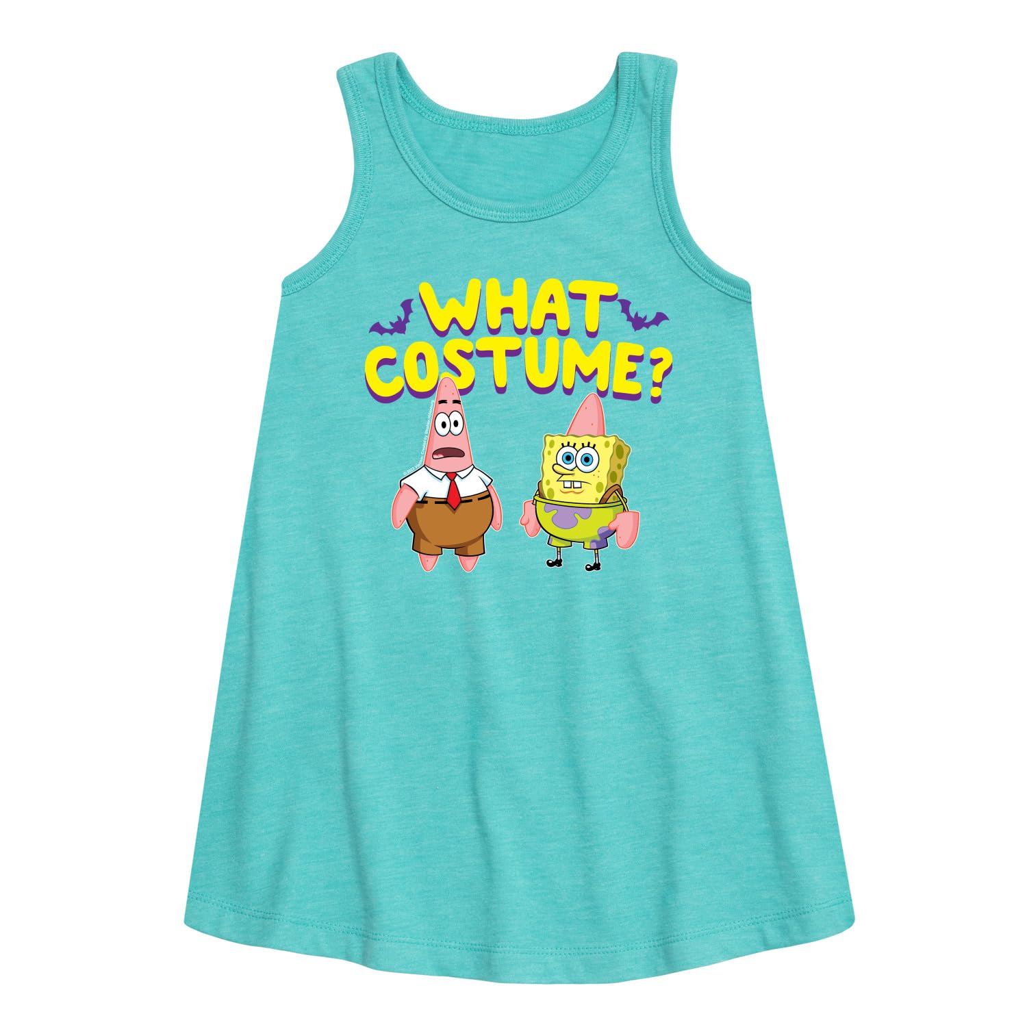 HYBRID APPAREL SpongeBob SquarePants Costume Dress for Girls - Cute Cartoon Character Aline Party Outfit for Halloween, Cosplay & Birthday Celebrations