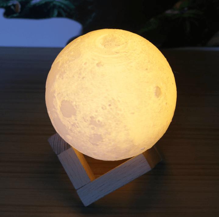 3D Moon Lamp with Remote Control - Realistic Lunar Night Light for Bedroom, Nursery, Gift | Perfect for Relaxation, Meditation & Home Decor