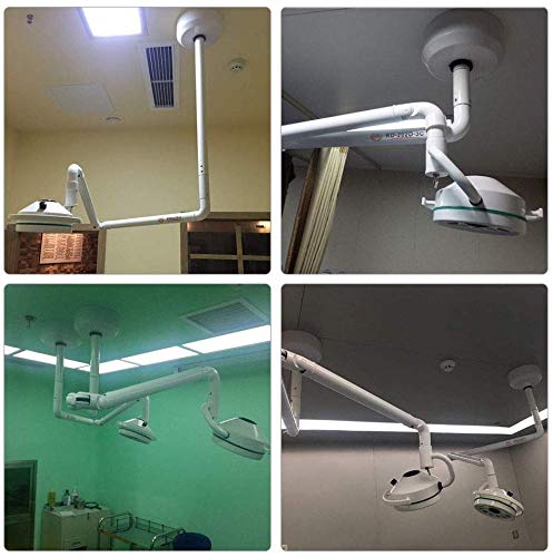 36W LED Surgical Shadowless Light - Ceiling Mounted Exam Light for Hospitals & Clinics - Perfect for Dental, Veterinary, and Operating Room Procedures