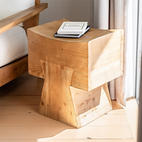 Modern Hayden Side Table - Small End Table for Living Room, Bedroom, or Office - Stylish Nightstand with Sturdy Metal Frame & Wooden Top - Perfect for Coffee, Books, or Decor