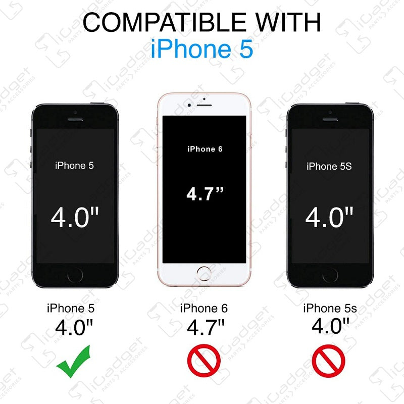 Premium iPhone 5 Battery Replacement - High Capacity Long Lasting Battery for iPhone 5/5S - Perfect for Home DIY Repair & Emergency Power Replacement