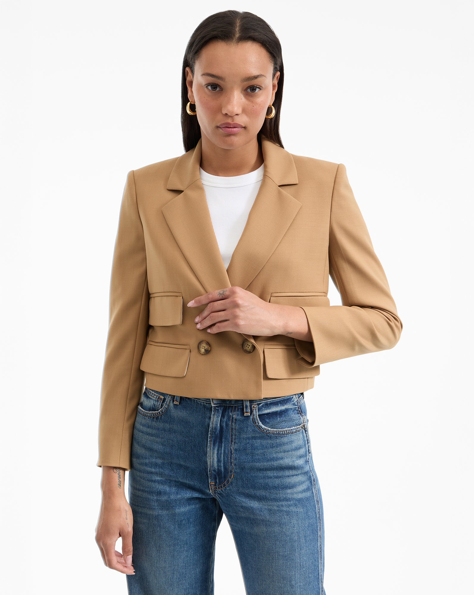 Wilkie Cropped Jacket - Women's Fashion Outerwear for Spring & Fall | Perfect for Casual Outings, Date Nights & Layering