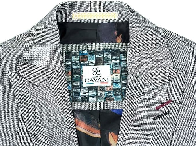Cavani Flint Grey Check Tweed 3 Piece Suit for Men | Premium Wool Blend Formal Business Attire | Perfect for Weddings, Office Meetings & Special Occasions