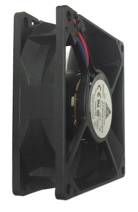 Delta AFB0812SH-F00 80x80x25mm 12V High Speed Ball Bearing 3-Pin Cooling Fan - Perfect for PC Cooling, Electronics Enclosures & Server Racks