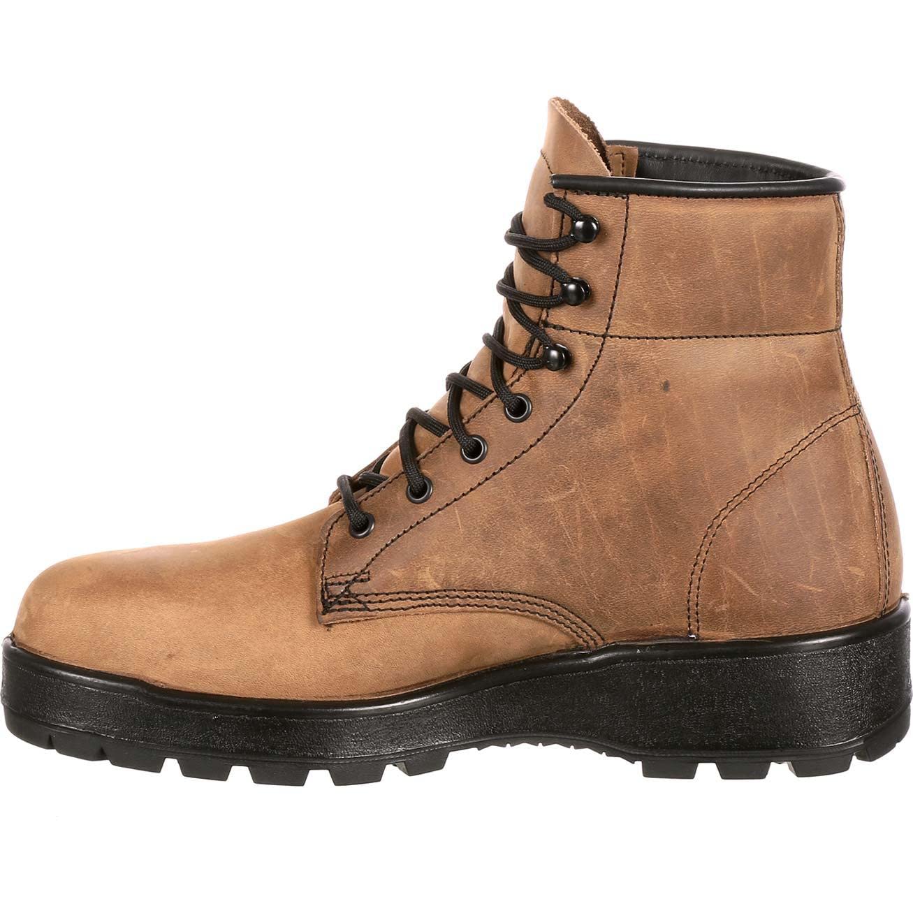 Lehigh Unisex Steel Toe Work Boots - Brown Safety Shoes Size 13 (ME) | OSHA Compliant, Slip Resistant, Electrical Hazard Protection for Construction, Warehouse & Industrial Work