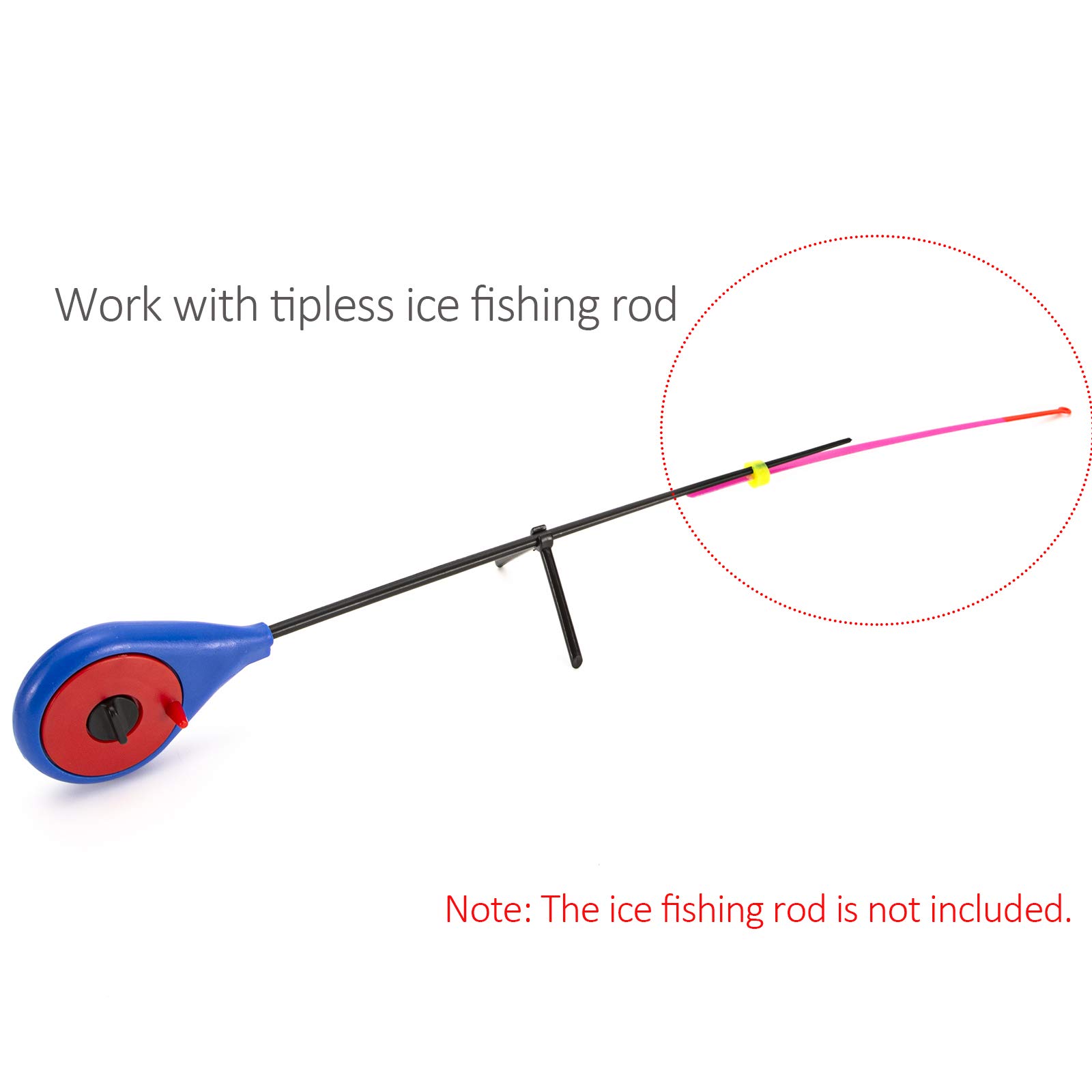 10pcs Mini Winter Ice Fishing Rod Tips - Replacement Accessories for Tipless Ice Fishing Rods - Durable & Sensitive for Ice Fishing in Cold Weather - Perfect for Ice Anglers & Winter Fishing Enthusiasts