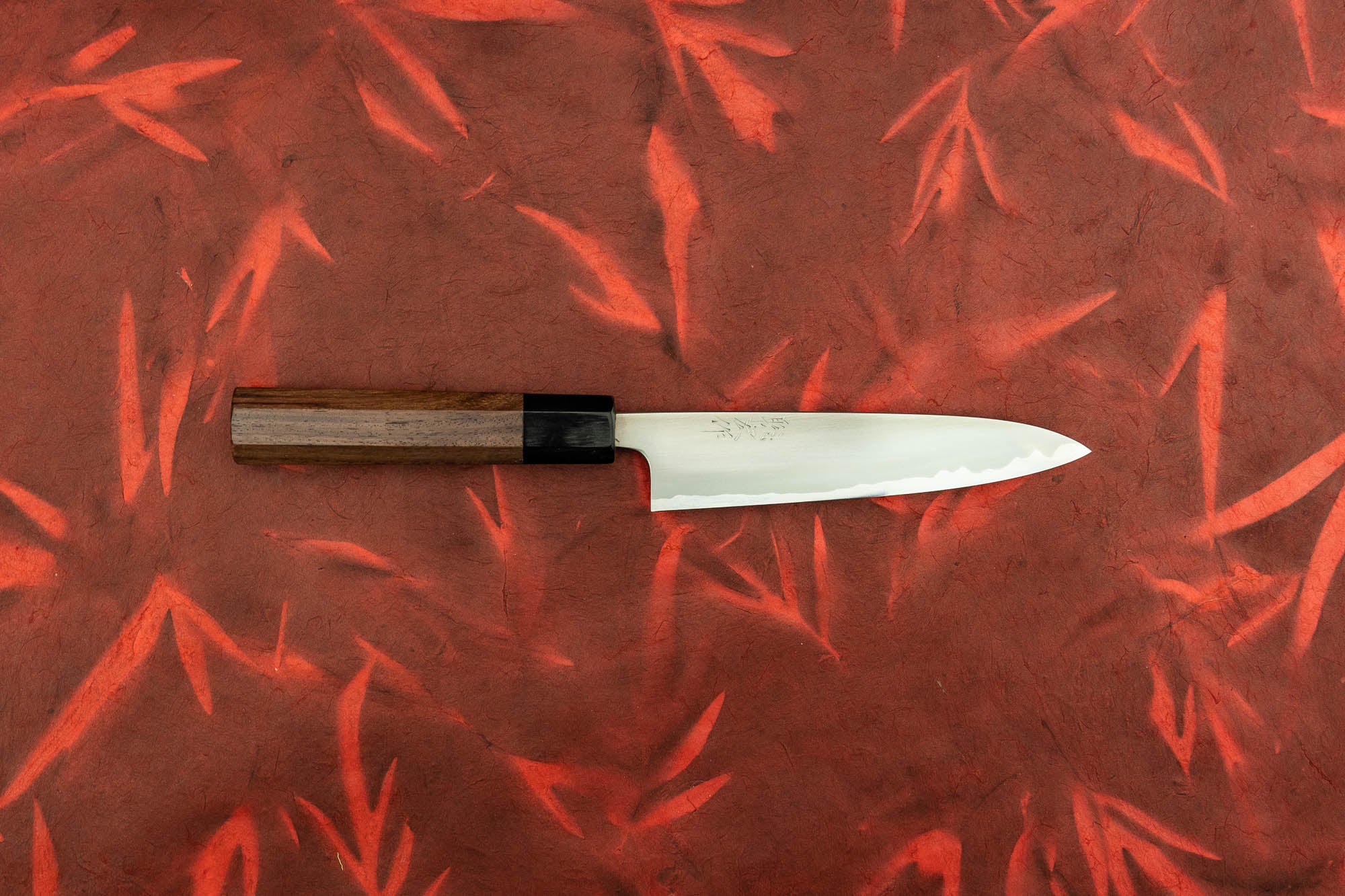 Premium Toshihiro Wakui Shirogami #2 Stainless Clad Petty Knife 135mm - Japanese Chef Knife for Precision Slicing, Peeling & Garnishing