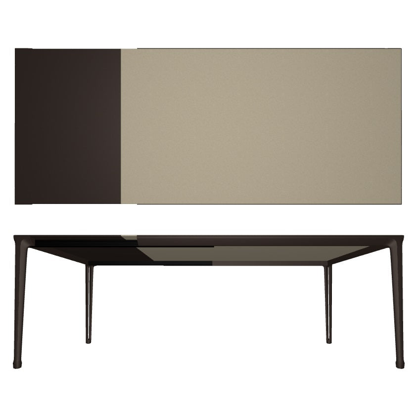 BOULEVARD Argile Drive Table - Modern Outdoor Dining Set for Patio, Garden, and Backyard Entertaining
