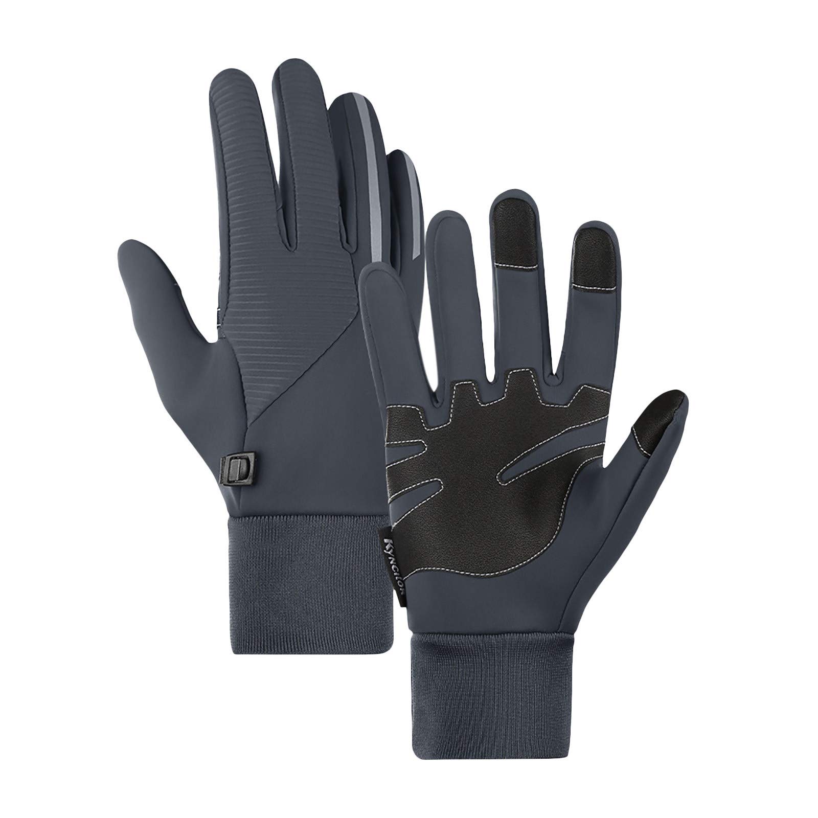 Premium Unisex Leather Hiking Gloves - Winter Mittens for Men & Women with Heating Technology | Cold Weather Protection for Outdoor Activities, Skiing & Snowboarding