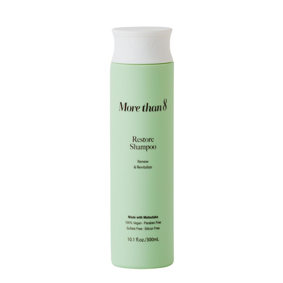 Restore Anti Hair Loss & Hair Growth Shampoo with Matsutake Extract - 300ml Thickening Shampoo for Thinning Hair & Hair Regrowth - Vegan, Paraben-Free Hair Care - Perfect for Daily Use & Scalp Nourishment