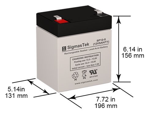 DSC Power 832 Alarm System Battery - 12V 7Ah Rechargeable Backup Battery for Home Security Systems - Perfect for Burglar Alarms, Fire Alarms & Emergency Power Outages