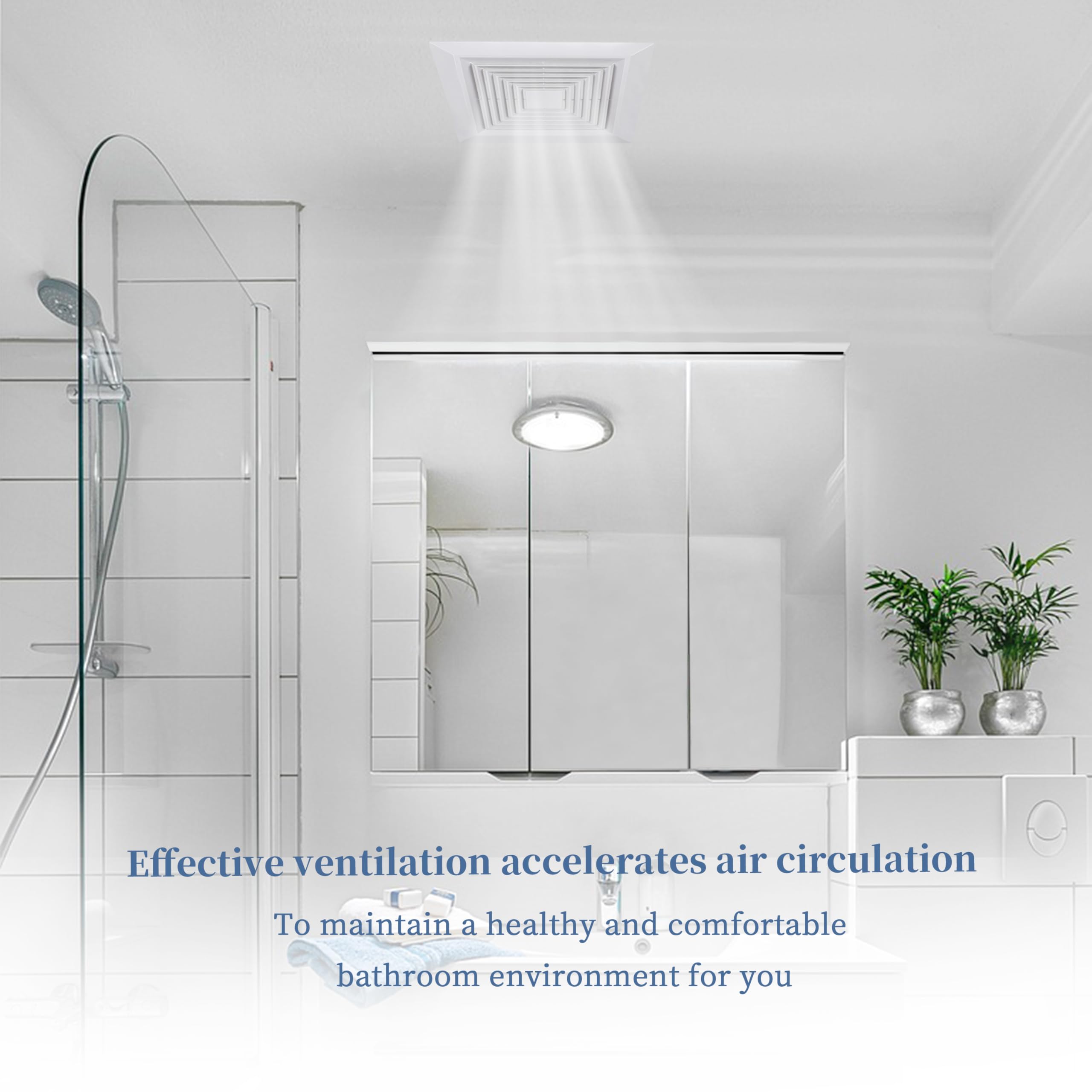 Broan Bathroom Exhaust Fan Cover Replacement - Fits Models 663, 670, 671, 675, 688, 689 - 9