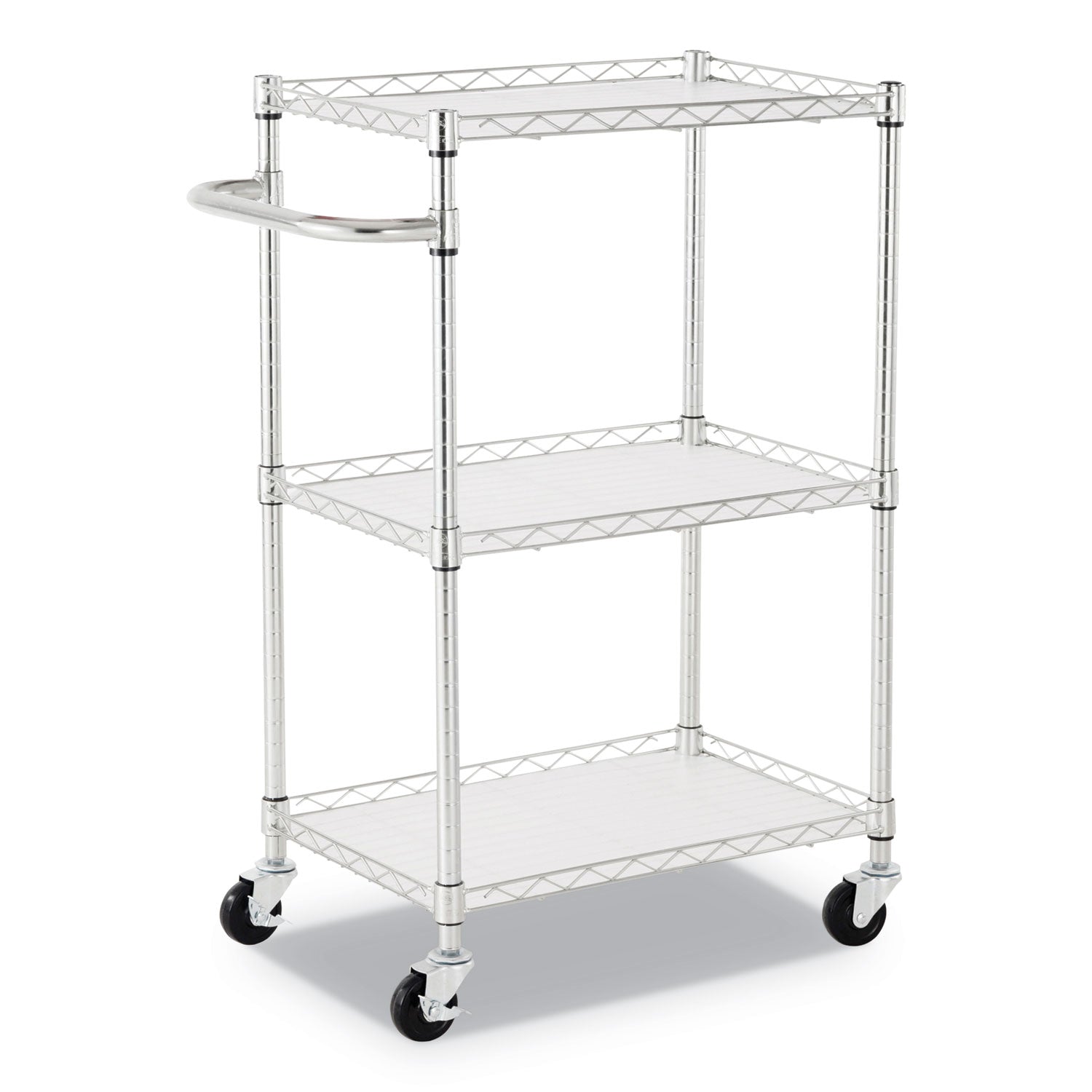 3-Tier Wire Utility Cart with Removable Liners - 24