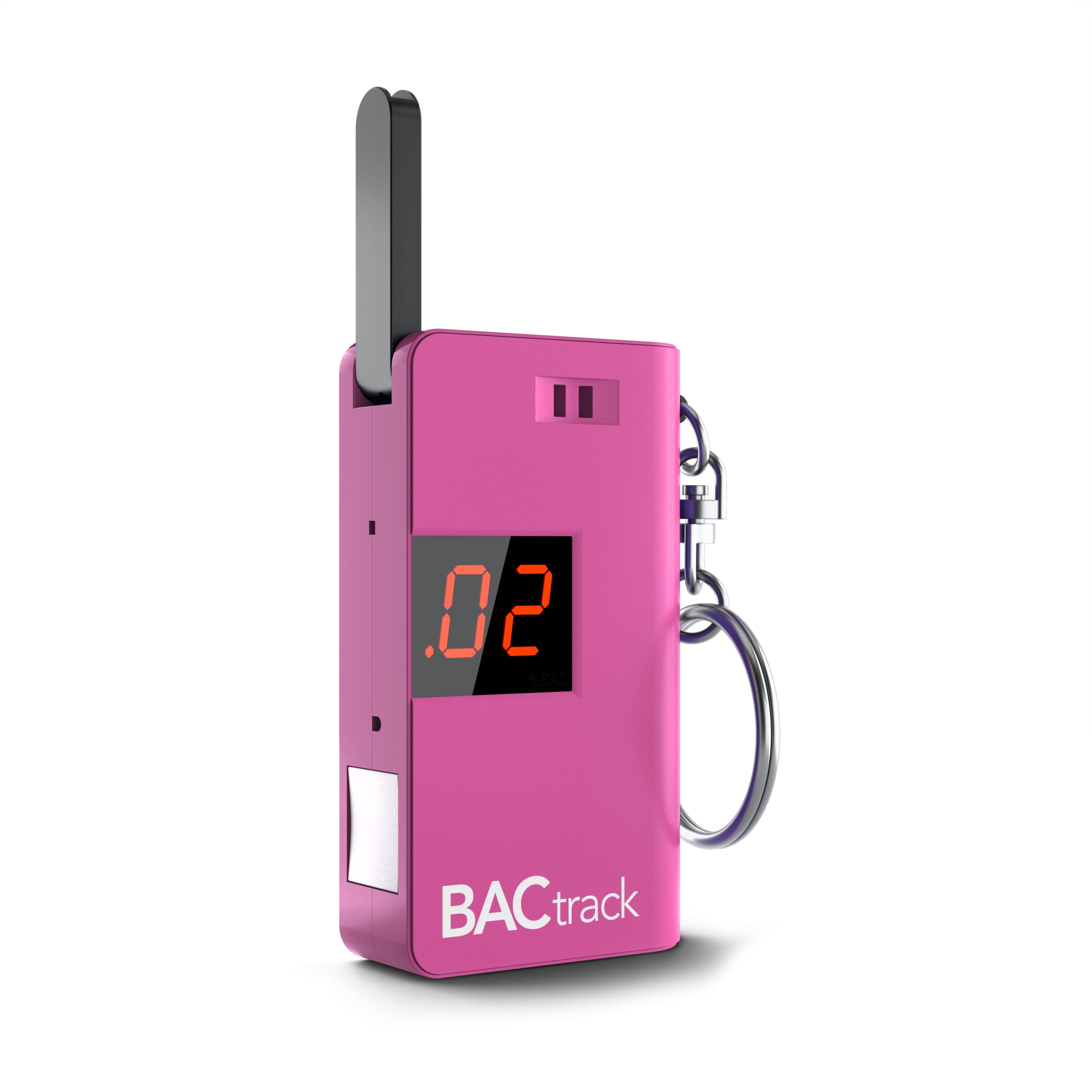 BACtrack Keychain Breathalyzer (Pink) - Ultra-Portable Alcohol Tester for Personal Use | Accurate BAC Detection | Perfect for Parties, Travel & Workplace Safety
