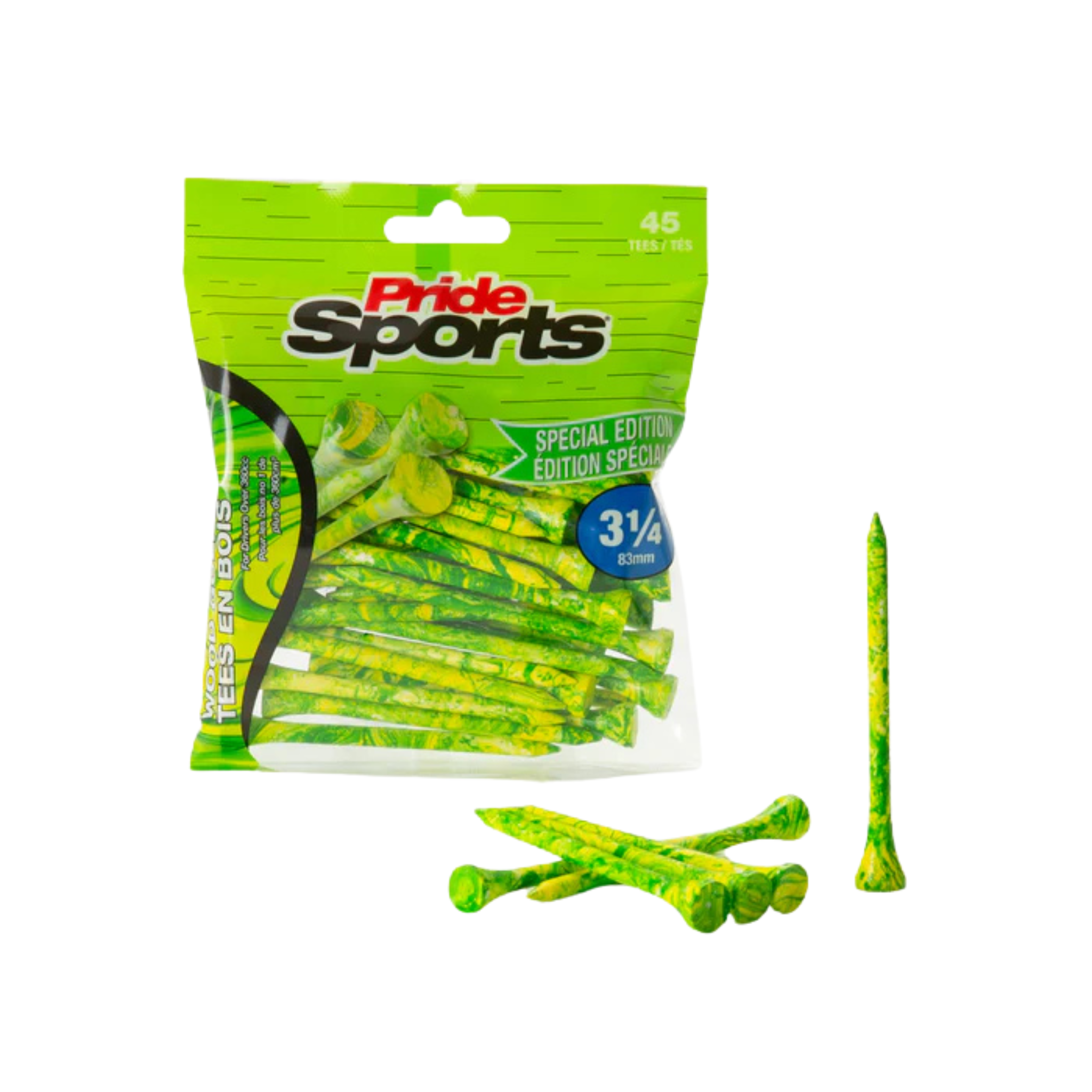 PrideSports Special Edition Paint Splatter Golf Tees - Colorful & Durable Golf Accessories for Driving Range & Tournament Play