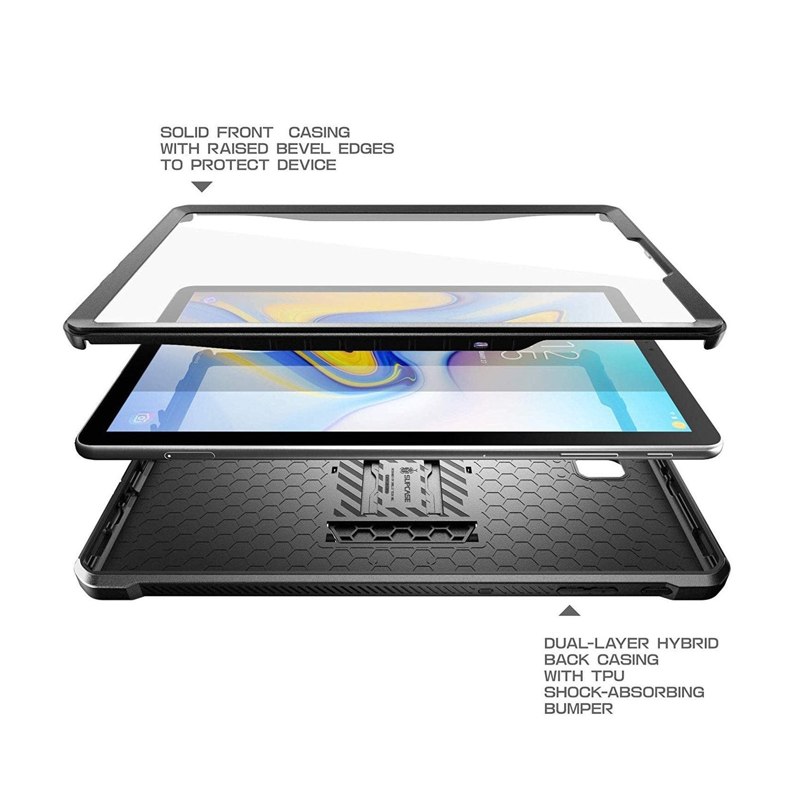 Samsung Galaxy Tab S4 (2018) Rugged Protective Case - Unicorn Beetle Pro Full Body Cover with Military-Grade Drop Protection | Perfect for Construction, Outdoor Adventures & Heavy-Duty Use