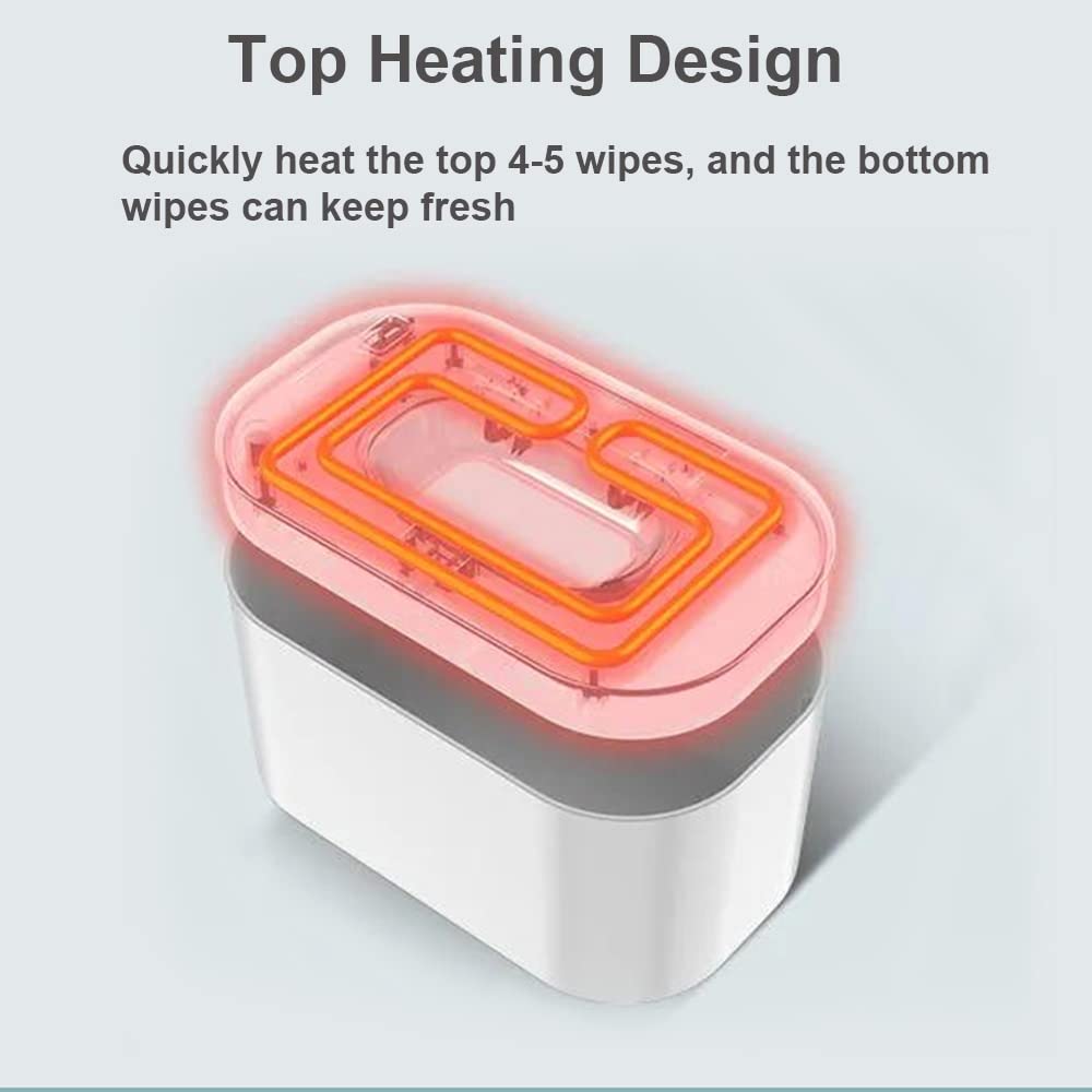 Taruor Baby Wipe Warmer with Digital Display - Large Capacity USB-Powered Wet Wipes Warmer & Dispenser - Adjustable Temperature Control for Diaper Changes, Baby Care & Nursery Essentials