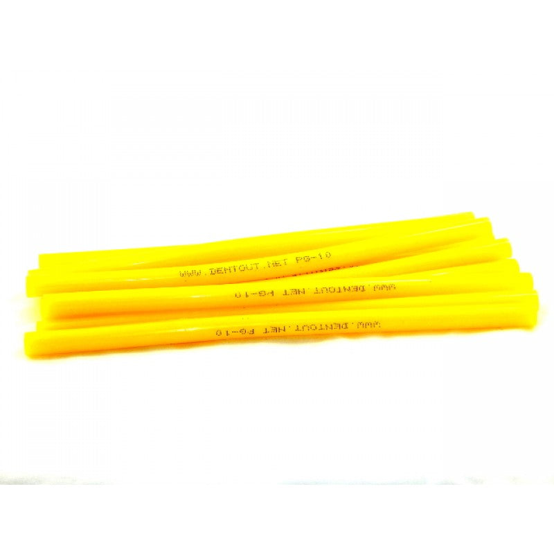 Dent Out Yellow PDR Glue Sticks (10 Pack) - Professional Auto Body Repair Tool for Paintless Dent Removal - Perfect for Car Dent Repair at Home or Shop