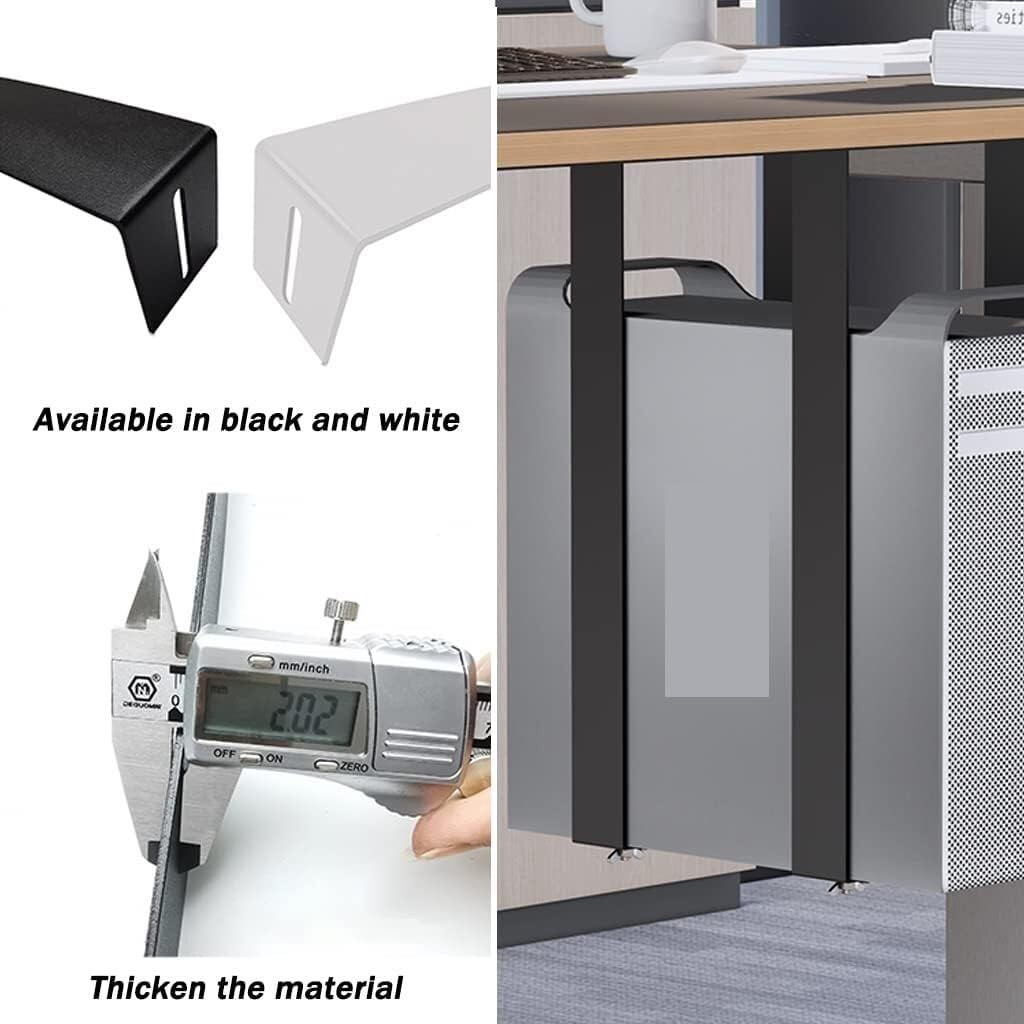 Adjustable PC Stand for Floor - Heavy Duty CPU Holder with Straps, Fits Most Computer Cases (Black, 51cm) - Perfect for Gaming Rigs & Office Workstations