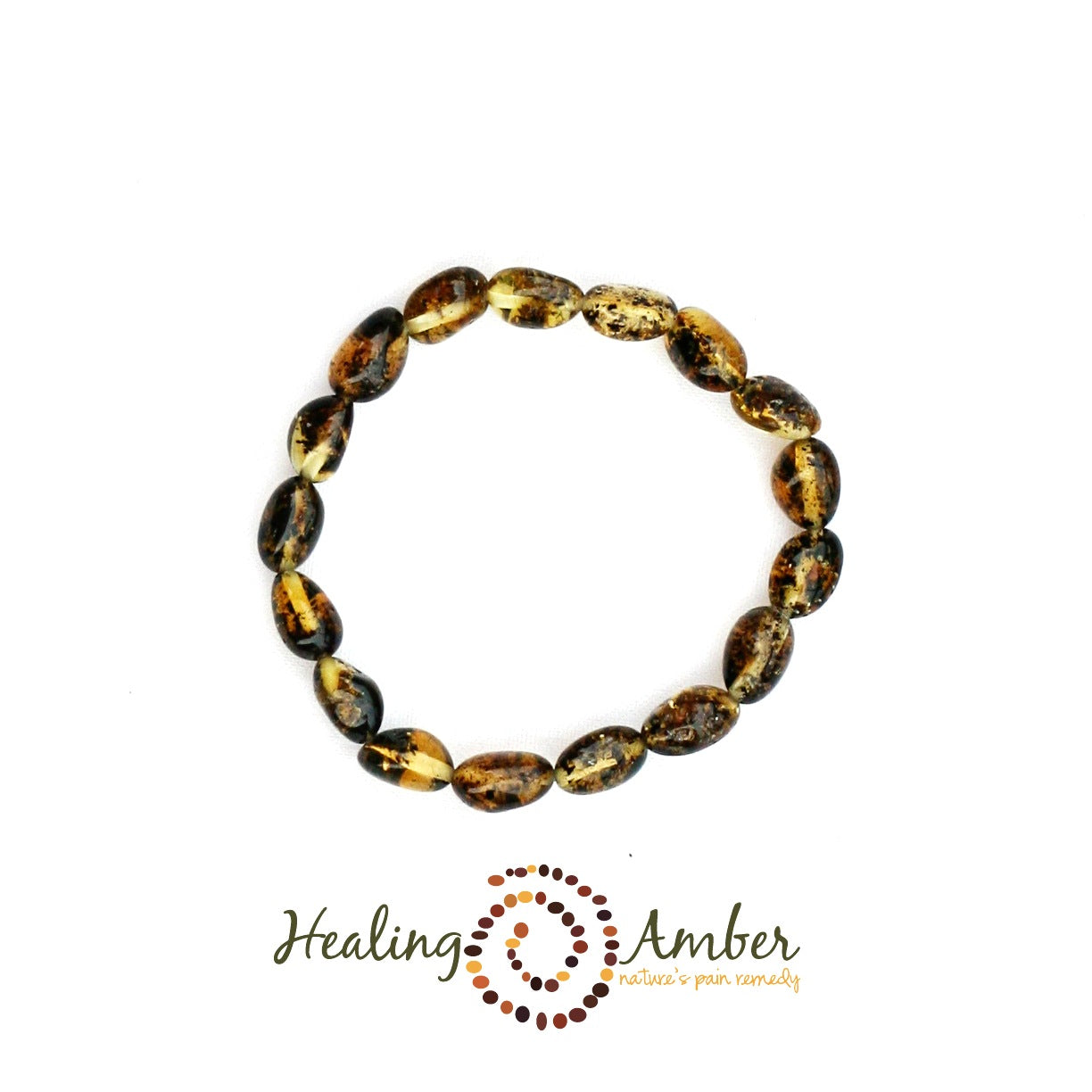 Natural Baltic Amber Ankle Bracelet for Pain Relief - 5.5