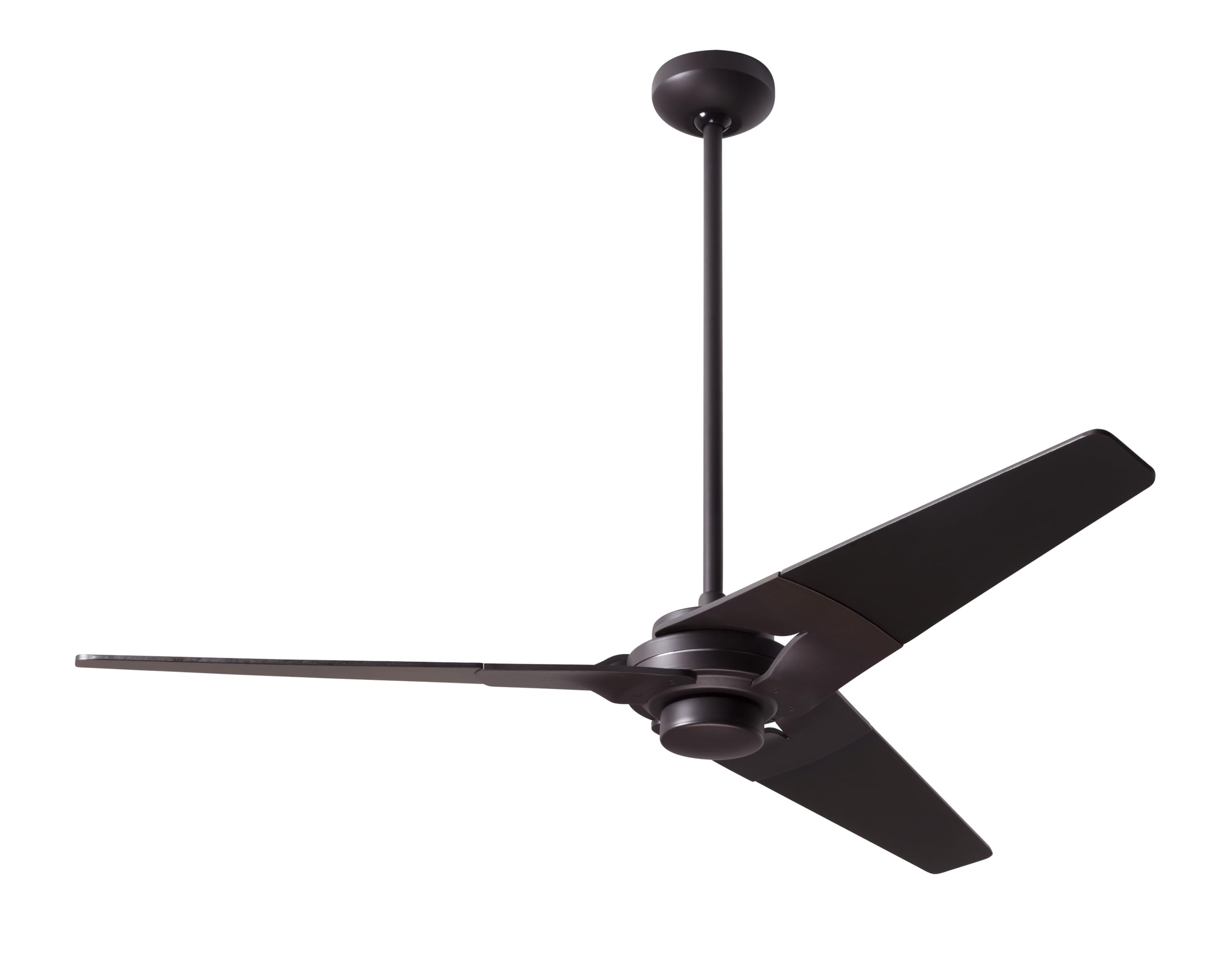 Torsion 52-Inch Dark Bronze Ceiling Fan with Black Blades & Remote Control - Perfect for Living Rooms, Bedrooms, and Outdoor Spaces