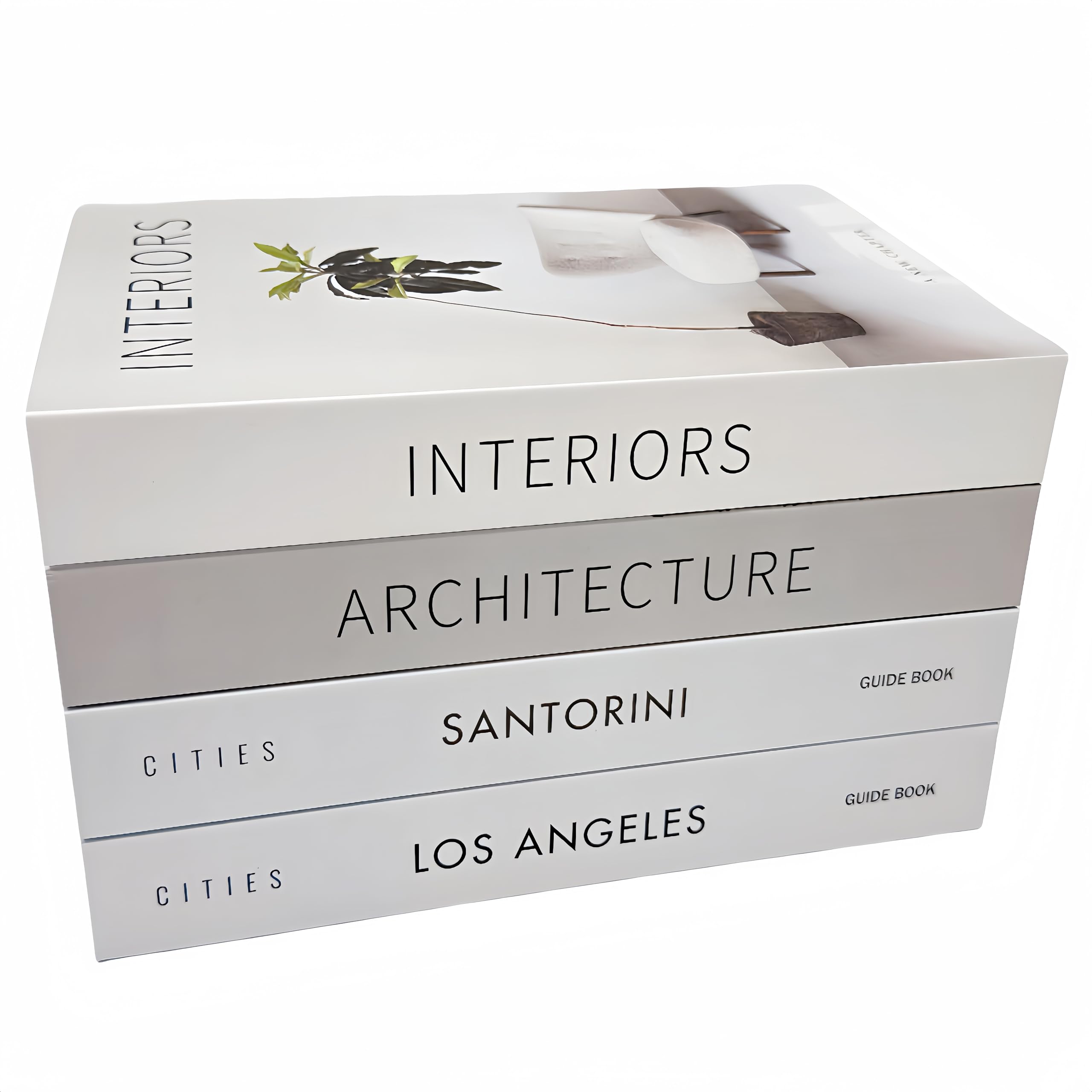 4 Pack Coffee Table Books for Home & Office Decor - Stylish Decorative Books for Bookshelf, Bar, Farmhouse & Living Room - Perfect for Gifts & Interior Design (M32)