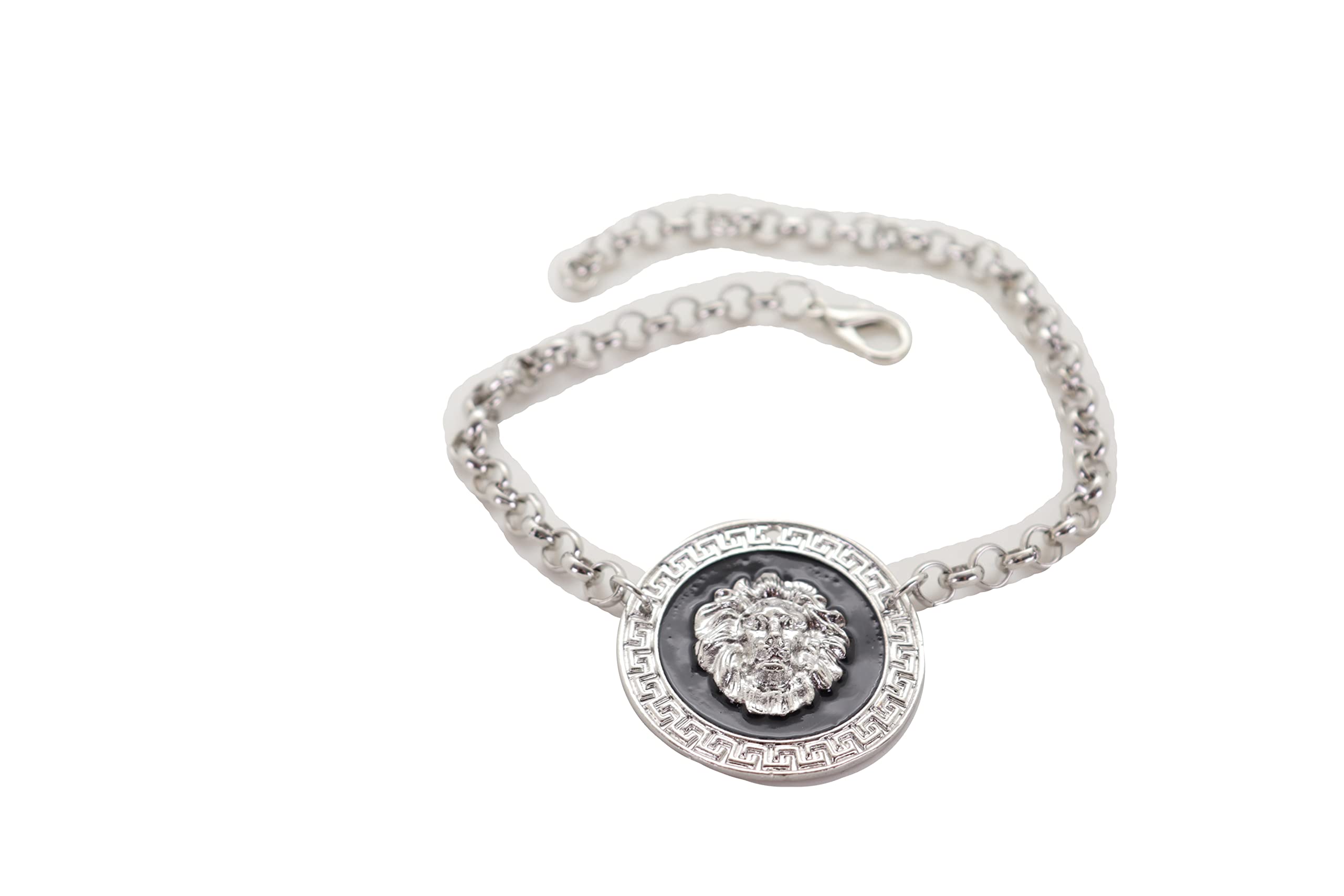 Western Women's Boot Bracelet - Silver Lion Coin Charm Anklet Chain for Rodeo & Cowgirl Fashion | Perfect for Country Concerts, Rodeos & Western Outfits
