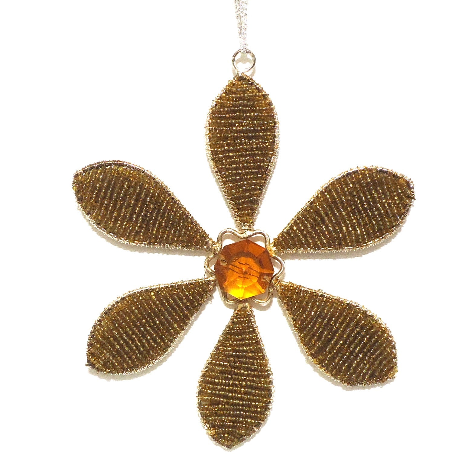 Handmade Beaded Flower Suncatcher - Colorful Glass Window Hanging Decor for Home, Garden & Wedding Party Decorations