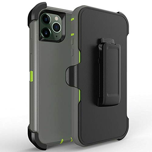 Apple iPhone 11 Pro Max Rugged Protective Case with Belt Clip - Heavy Duty Hybrid Armor Defender Cover for Outdoor, Work & Adventure Use
