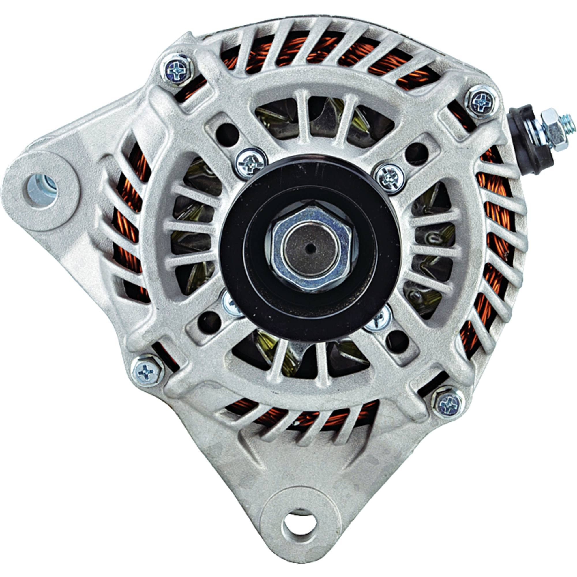 DB Electrical 400-48214 110Amp Alternator for 2012-2013 Mazda 3 2.0L L4 | Internal Fan, Solid Pulley, CW Rotation | Replacement for PE07-18-300 & 11635 | Perfect for Engine Performance & Electrical System Upgrade