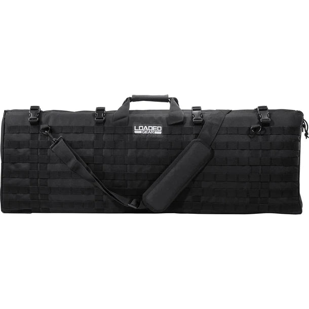 Barska BI12032 Loaded Gear 40 Tactical Rifle Bag for Shooting Range - Durable Black RX 300 Gun Case with Padded Interior | Perfect for Range Days, Hunting Trips & Firearm Storage