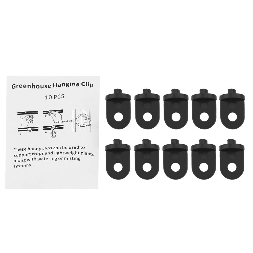 Yunnyp 10-Pack Durable Plastic Greenhouse Hooks - Heavy Duty Plant Hangers for Flowers, Vegetables & Vines | Perfect for Greenhouses, Gardens & Indoor Plant Support