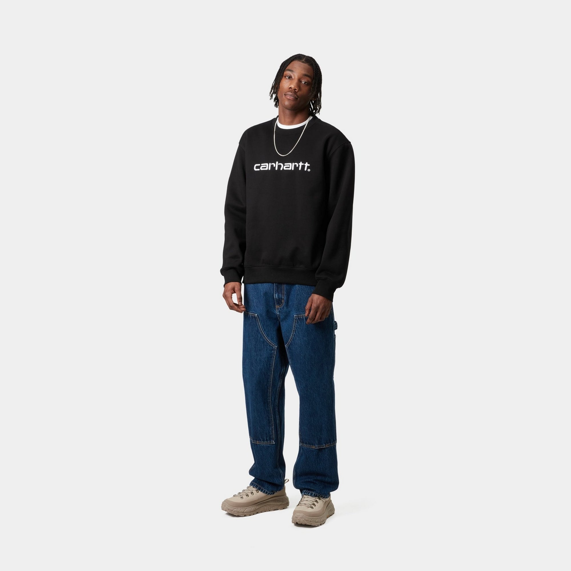 Carhartt Men's Heavyweight Sweatshirt | Black & White Colors | Workwear, Outdoor & Casual Wear