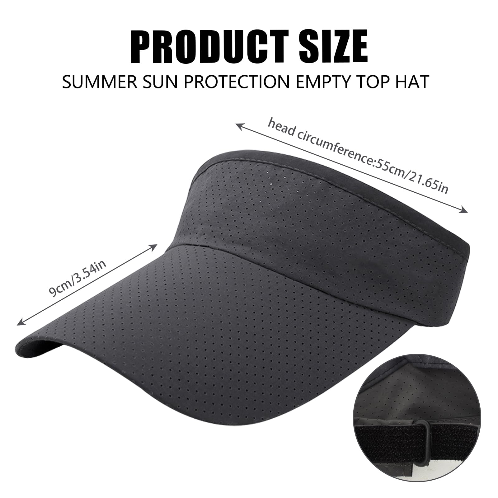 Women's Wide Brim UV Protection Sports Visor Hat - Adjustable Sun Hat for Golf, Cycling, Running & Outdoor Activities - Perfect for Summer, Beach & Casual Wear